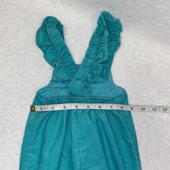 Vintage health Tex ruffle strap rainbow cloud corduroy overalls 9m - Picture 5 of 7